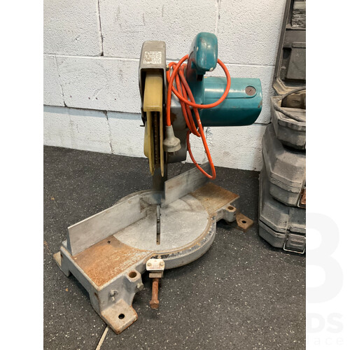 Assorted Power Tools, Including MAKITA 255mm Miter Saw, OZITO Hammer Drills and Scroll Saw - Lot of 5