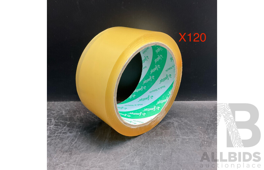 Packaging Tape Clear 48mm X 40m - Lot of 120