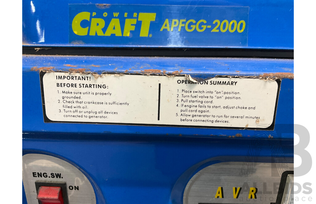 POWER CRAFT Generator (APFGG-2000)