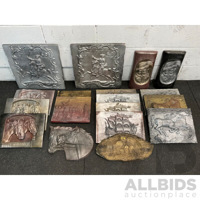 Assorted Plaster Wall Decor - Lot of 18