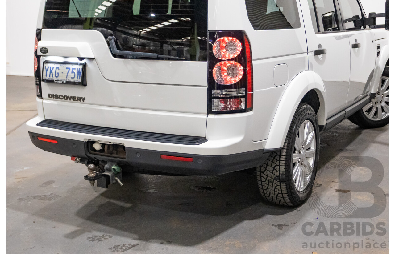 06/2015 Land Rover Discovery 4 3.0 TDV6 (4x4) MY15 4D Wagon Fuji White Turbo Diesel 3.0L - 7 Seats