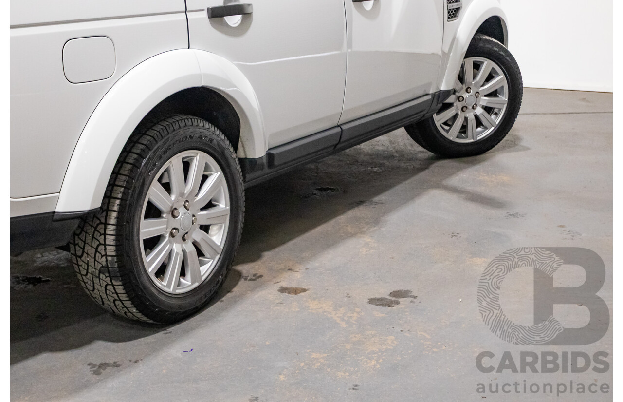 06/2015 Land Rover Discovery 4 3.0 TDV6 (4x4) MY15 4D Wagon Fuji White Turbo Diesel 3.0L - 7 Seats