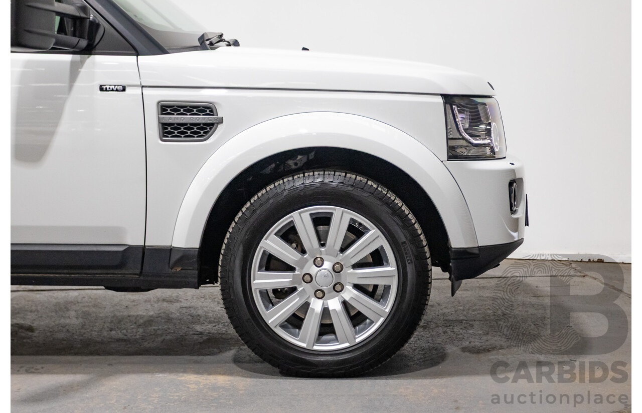 06/2015 Land Rover Discovery 4 3.0 TDV6 (4x4) MY15 4D Wagon Fuji White Turbo Diesel 3.0L - 7 Seats