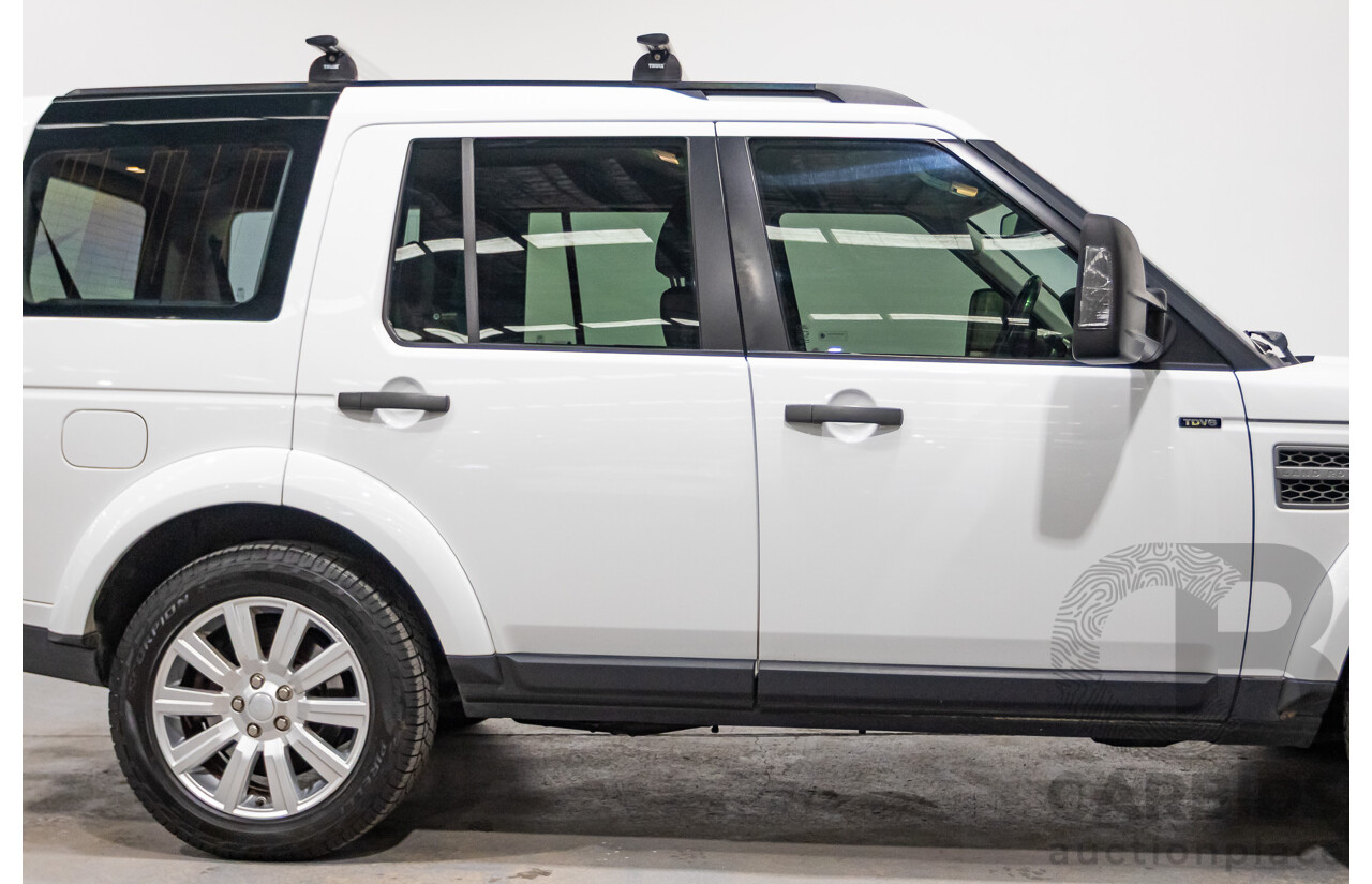 06/2015 Land Rover Discovery 4 3.0 TDV6 (4x4) MY15 4D Wagon Fuji White Turbo Diesel 3.0L - 7 Seats