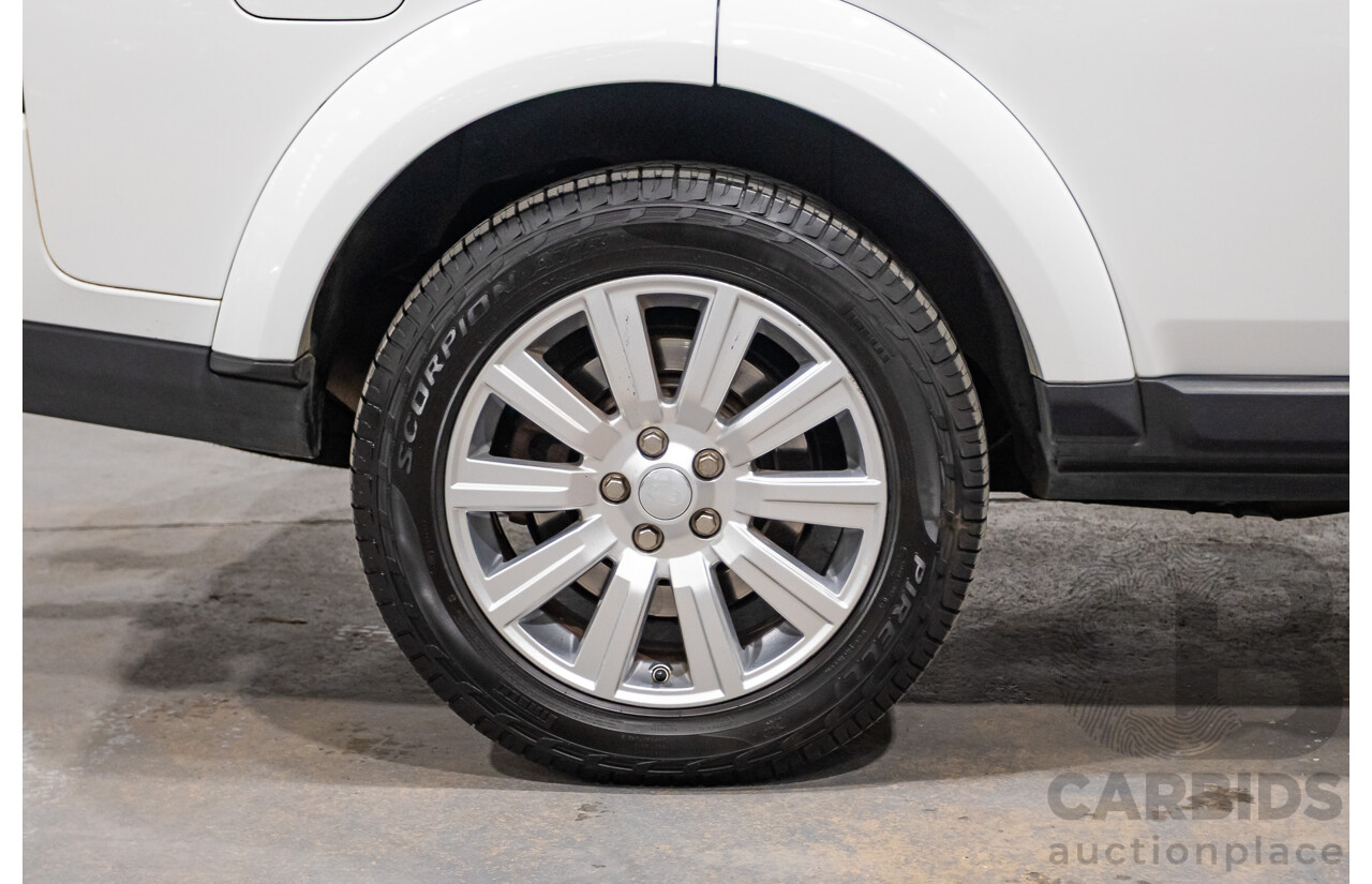 06/2015 Land Rover Discovery 4 3.0 TDV6 (4x4) MY15 4D Wagon Fuji White Turbo Diesel 3.0L - 7 Seats