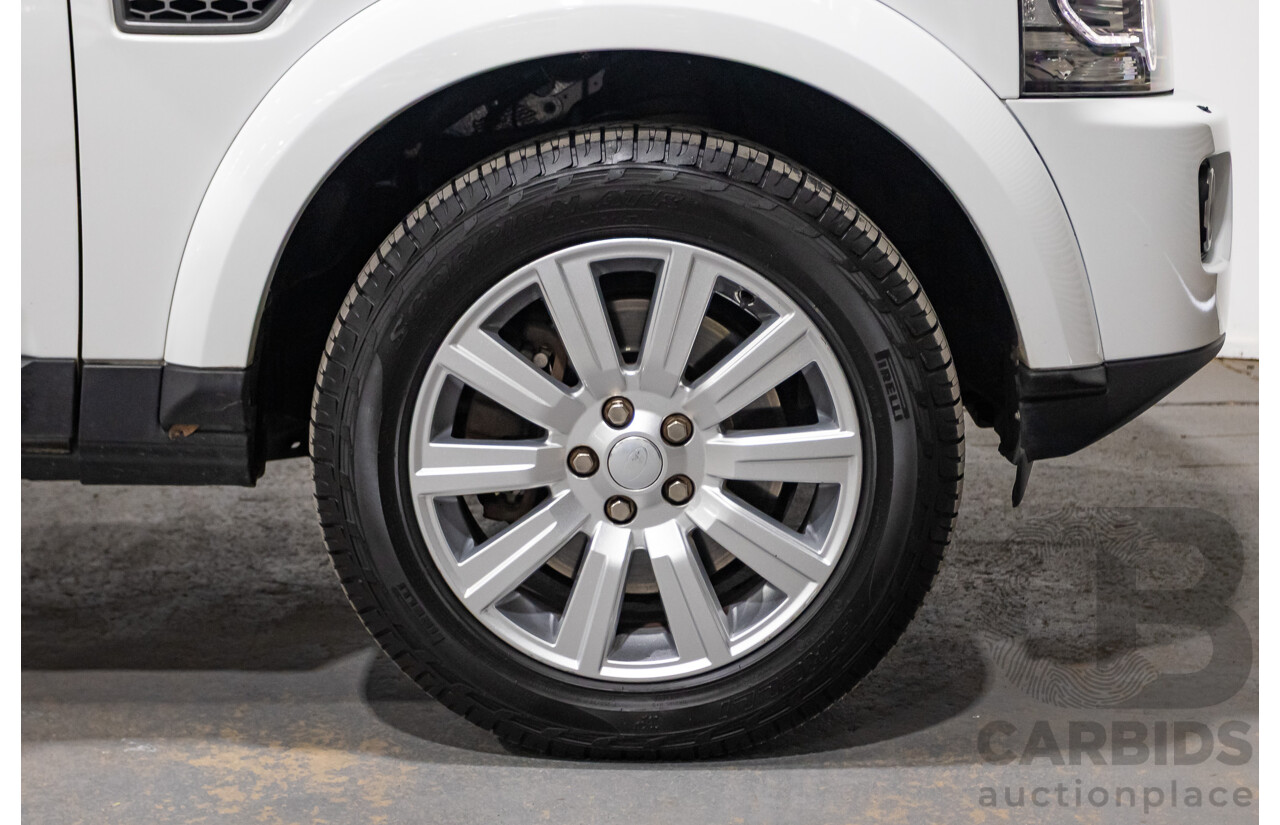 06/2015 Land Rover Discovery 4 3.0 TDV6 (4x4) MY15 4D Wagon Fuji White Turbo Diesel 3.0L - 7 Seats