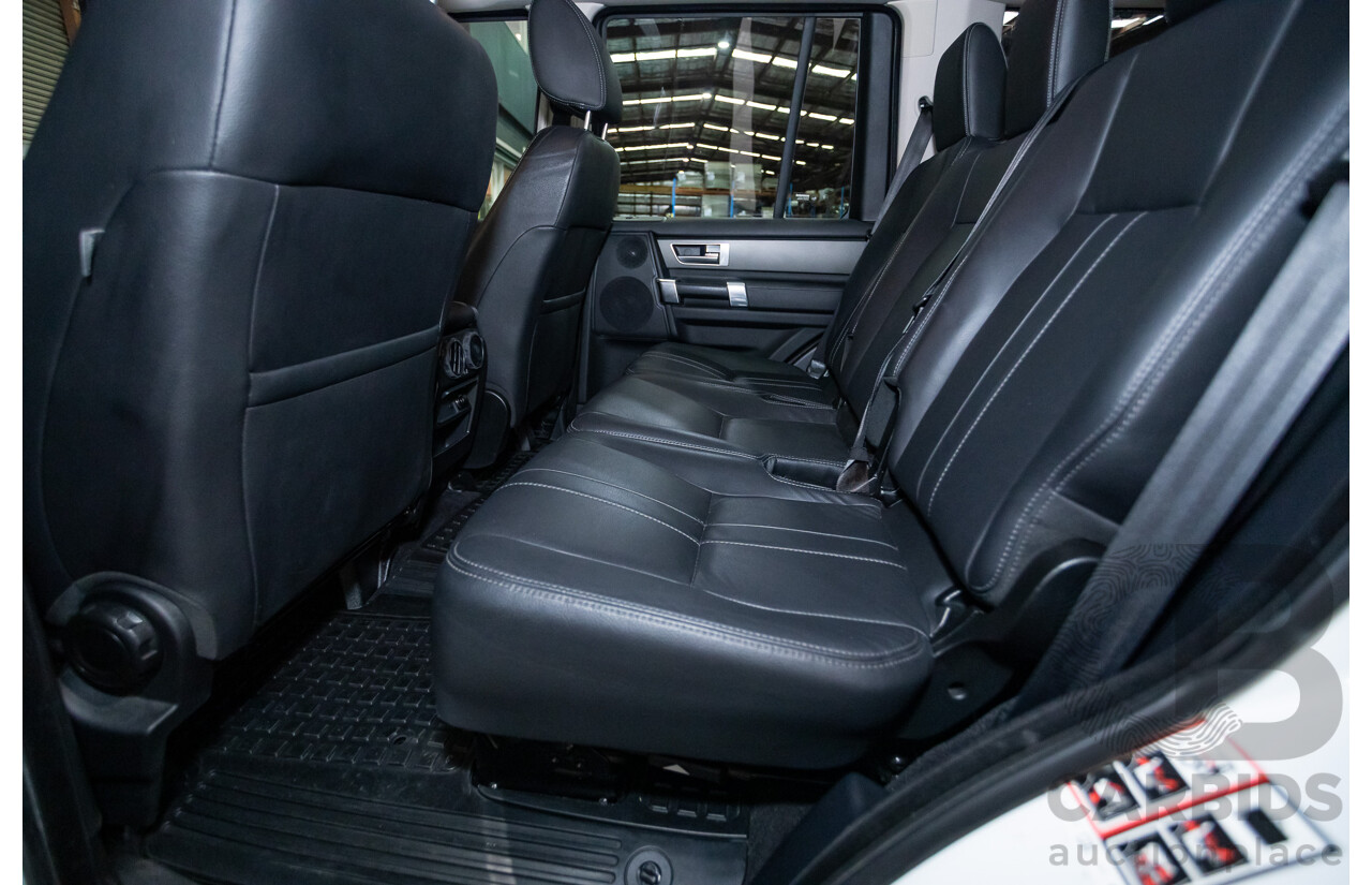 06/2015 Land Rover Discovery 4 3.0 TDV6 (4x4) MY15 4D Wagon Fuji White Turbo Diesel 3.0L - 7 Seats