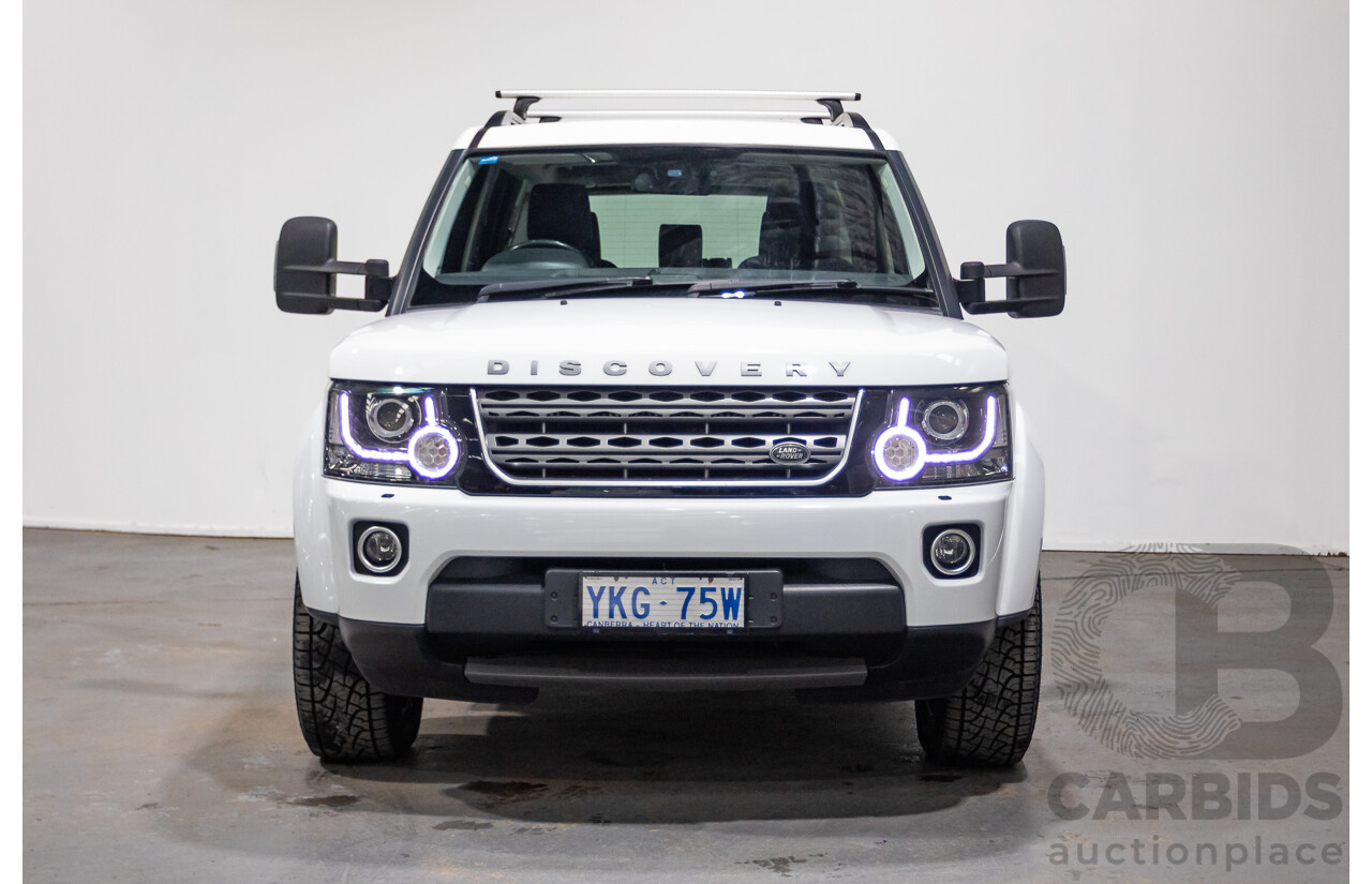 06/2015 Land Rover Discovery 4 3.0 TDV6 (4x4) MY15 4D Wagon Fuji White Turbo Diesel 3.0L - 7 Seats