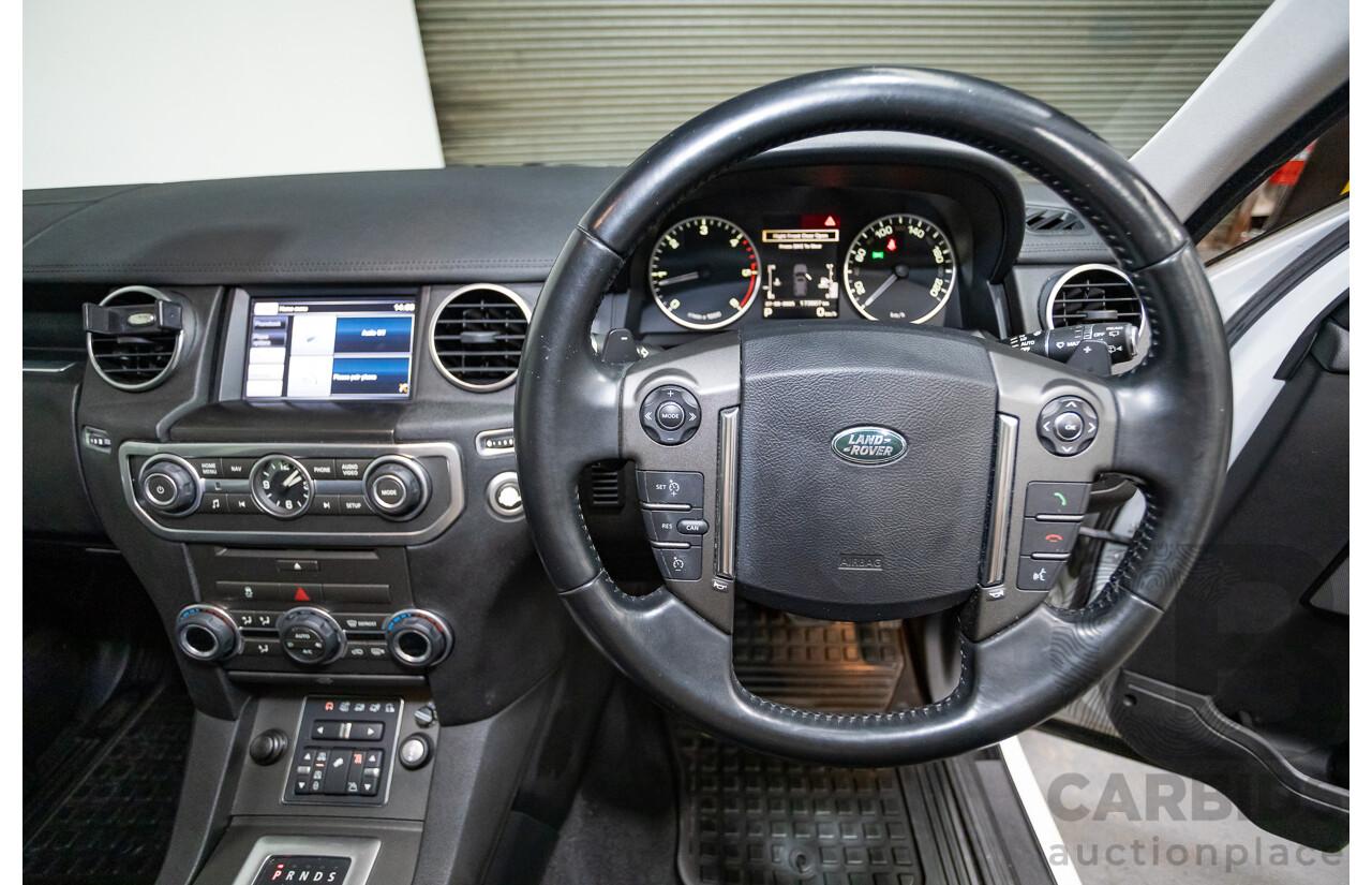 06/2015 Land Rover Discovery 4 3.0 TDV6 (4x4) MY15 4D Wagon Fuji White Turbo Diesel 3.0L - 7 Seats