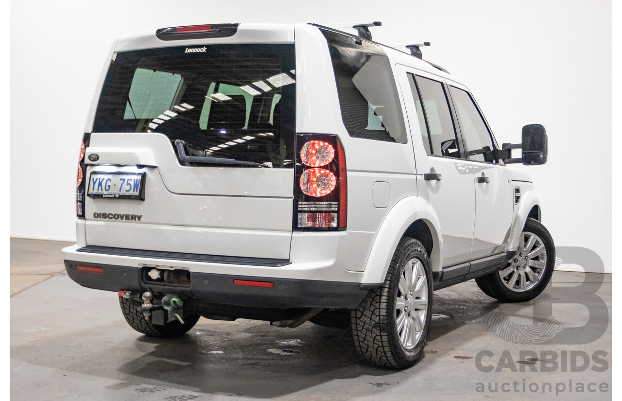 06/2015 Land Rover Discovery 4 3.0 TDV6 (4x4) MY15 4D Wagon Fuji White Turbo Diesel 3.0L - 7 Seats