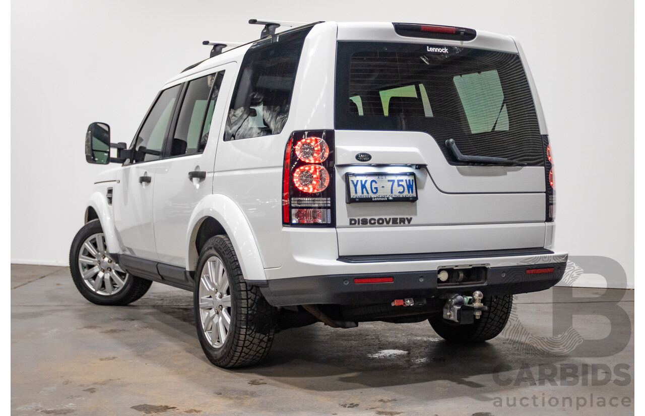 06/2015 Land Rover Discovery 4 3.0 TDV6 (4x4) MY15 4D Wagon Fuji White Turbo Diesel 3.0L - 7 Seats