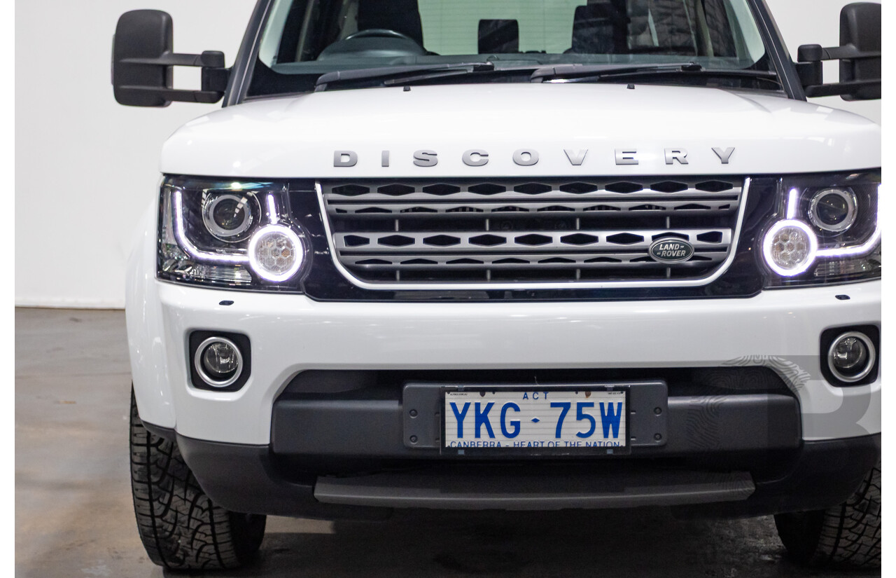 06/2015 Land Rover Discovery 4 3.0 TDV6 (4x4) MY15 4D Wagon Fuji White Turbo Diesel 3.0L - 7 Seats