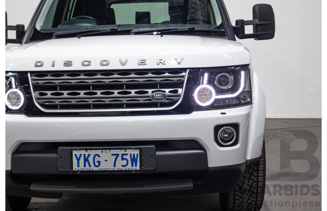 06/2015 Land Rover Discovery 4 3.0 TDV6 (4x4) MY15 4D Wagon Fuji White Turbo Diesel 3.0L - 7 Seats