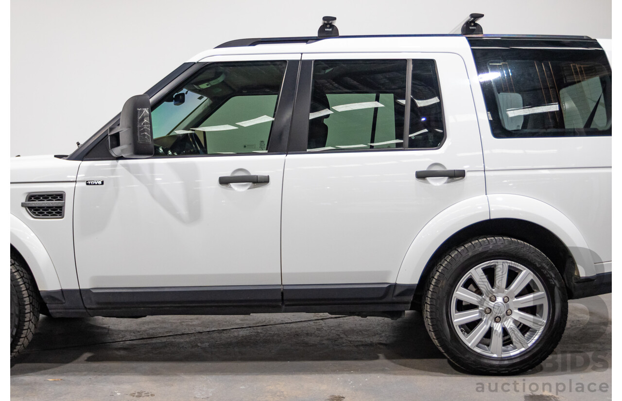 06/2015 Land Rover Discovery 4 3.0 TDV6 (4x4) MY15 4D Wagon Fuji White Turbo Diesel 3.0L - 7 Seats