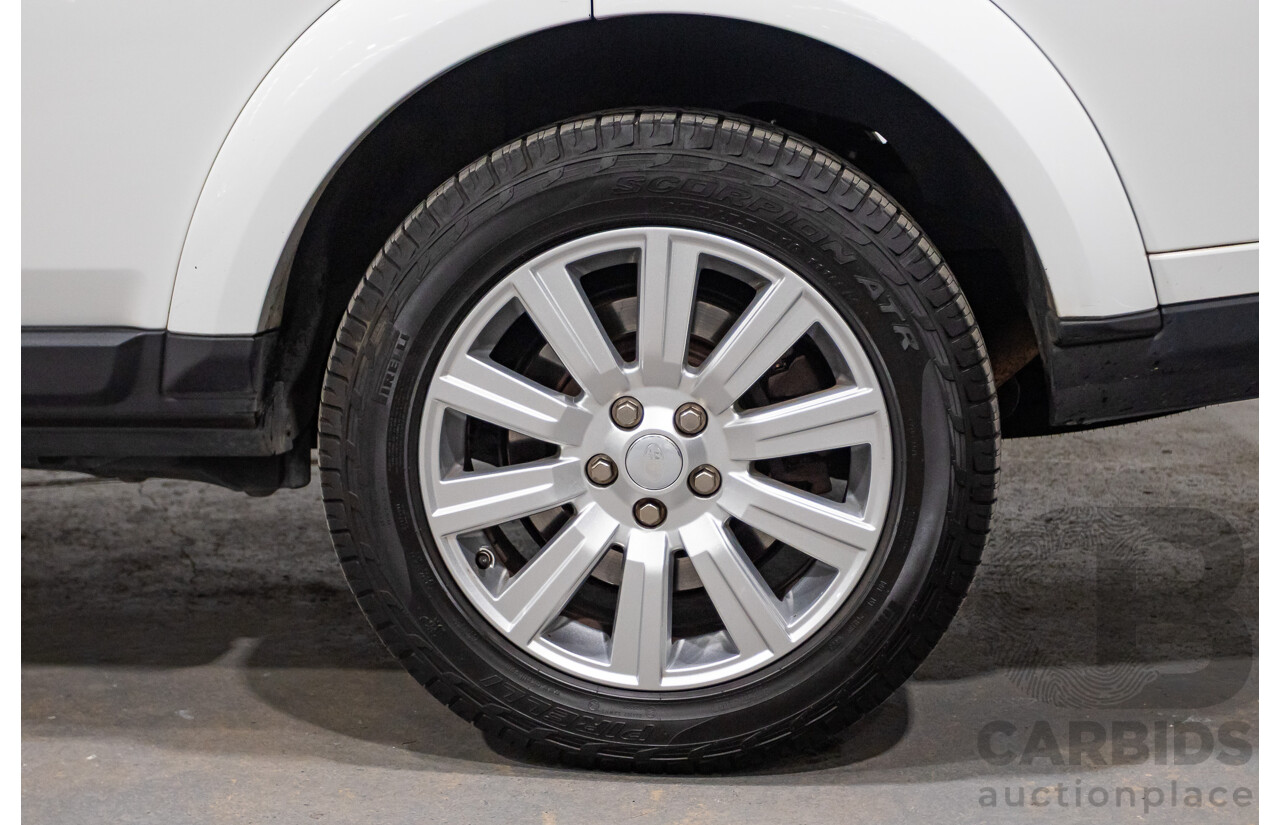 06/2015 Land Rover Discovery 4 3.0 TDV6 (4x4) MY15 4D Wagon Fuji White Turbo Diesel 3.0L - 7 Seats