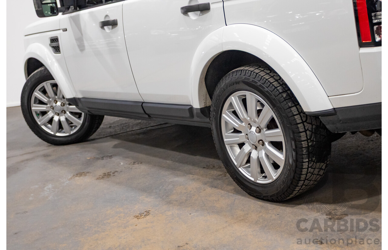 06/2015 Land Rover Discovery 4 3.0 TDV6 (4x4) MY15 4D Wagon Fuji White Turbo Diesel 3.0L - 7 Seats