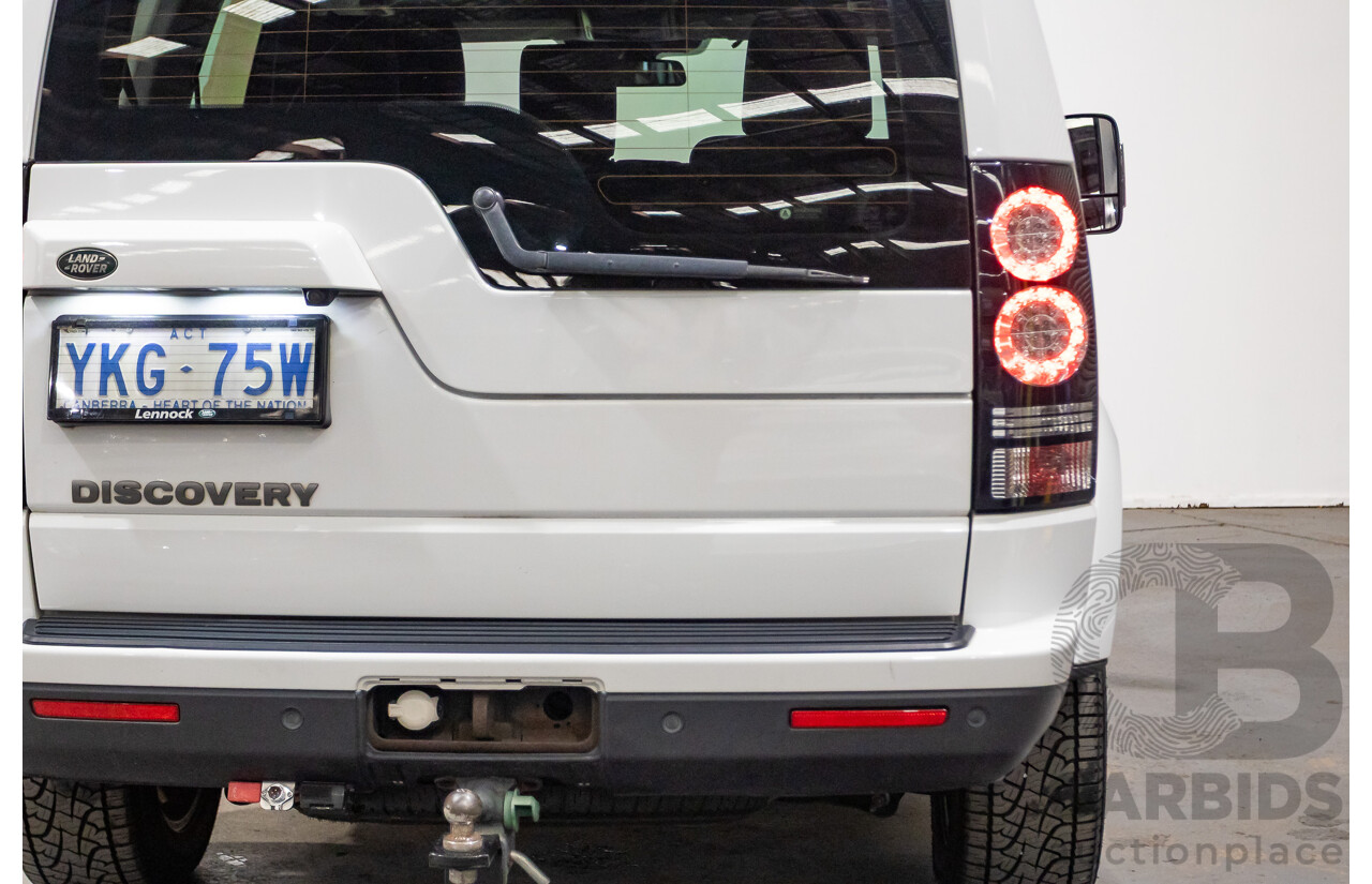 06/2015 Land Rover Discovery 4 3.0 TDV6 (4x4) MY15 4D Wagon Fuji White Turbo Diesel 3.0L - 7 Seats