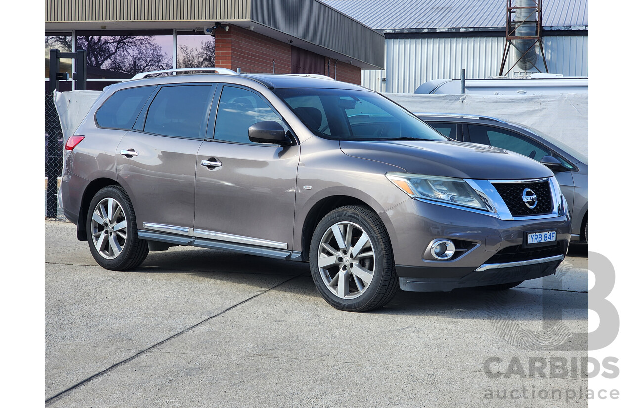 12/2014 Nissan Pathfinder Ti (4x4) R52 4d Wagon Brown 3.5L