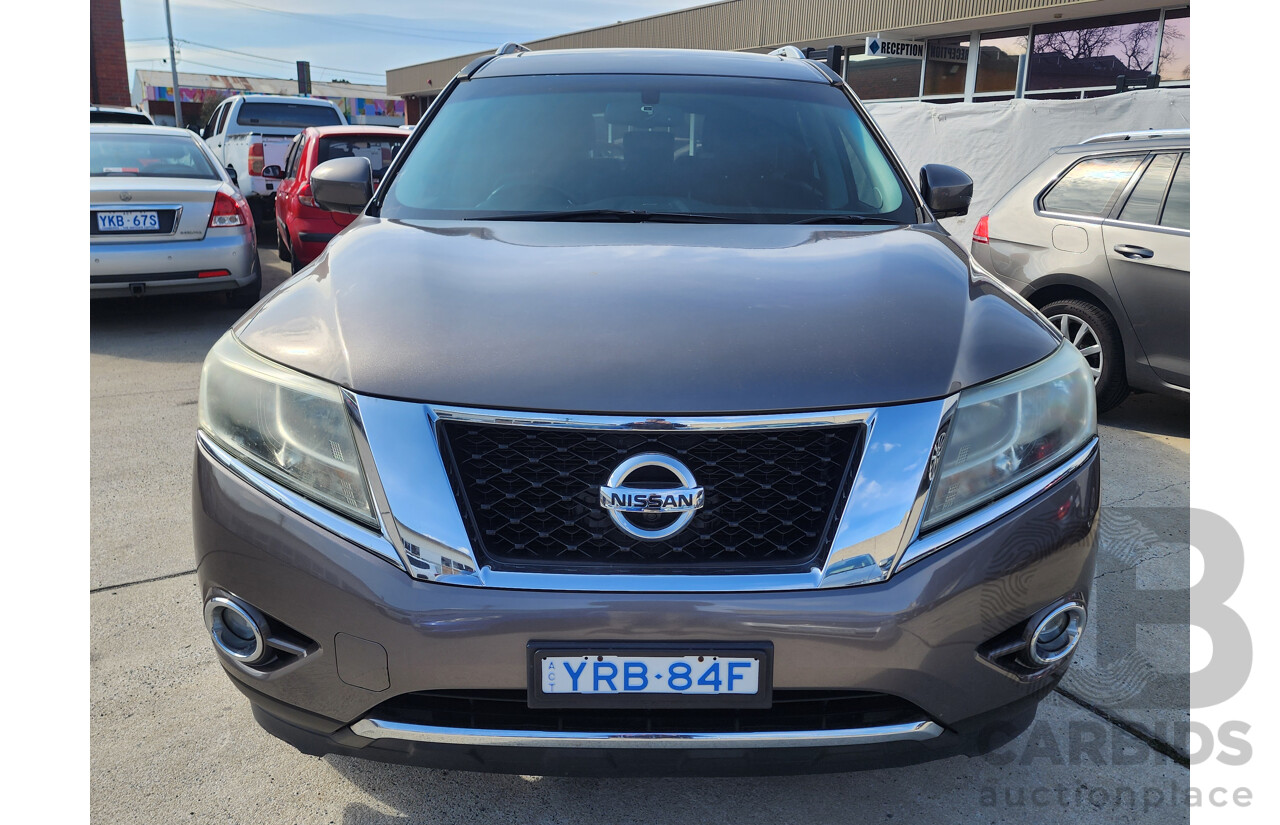 12/2014 Nissan Pathfinder Ti (4x4) R52 4d Wagon Brown 3.5L