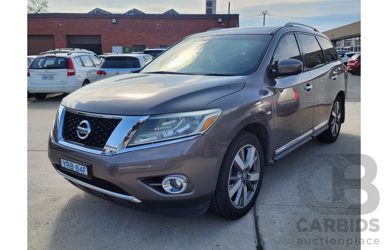 12/2014 Nissan Pathfinder Ti (4x4) R52 4d Wagon Brown 3.5L