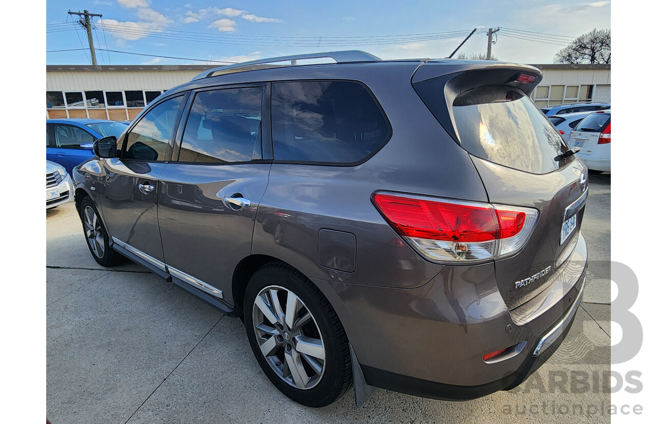 12/2014 Nissan Pathfinder Ti (4x4) R52 4d Wagon Brown 3.5L