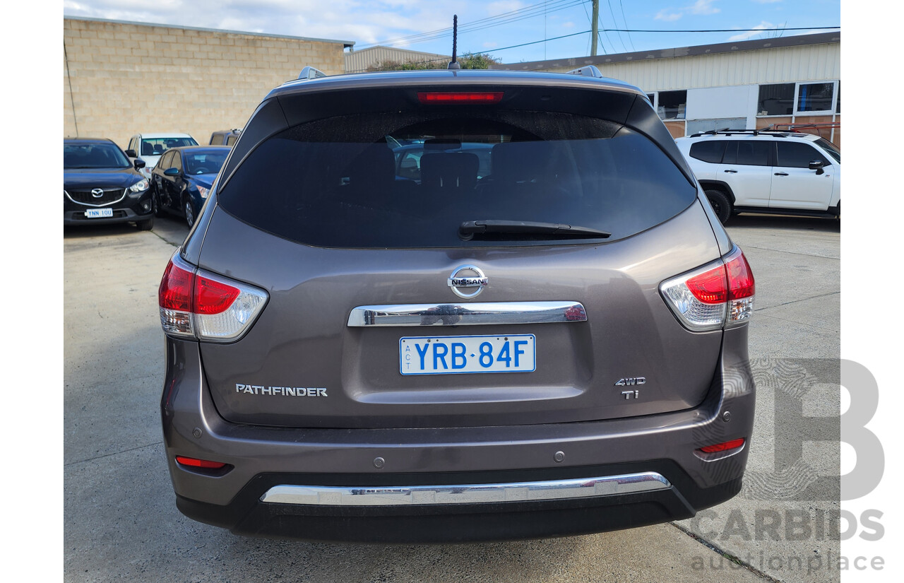 12/2014 Nissan Pathfinder Ti (4x4) R52 4d Wagon Brown 3.5L