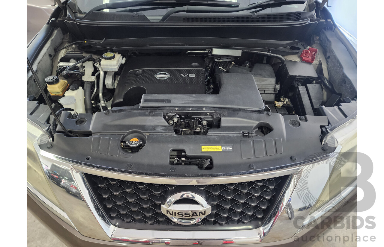 12/2014 Nissan Pathfinder Ti (4x4) R52 4d Wagon Brown 3.5L