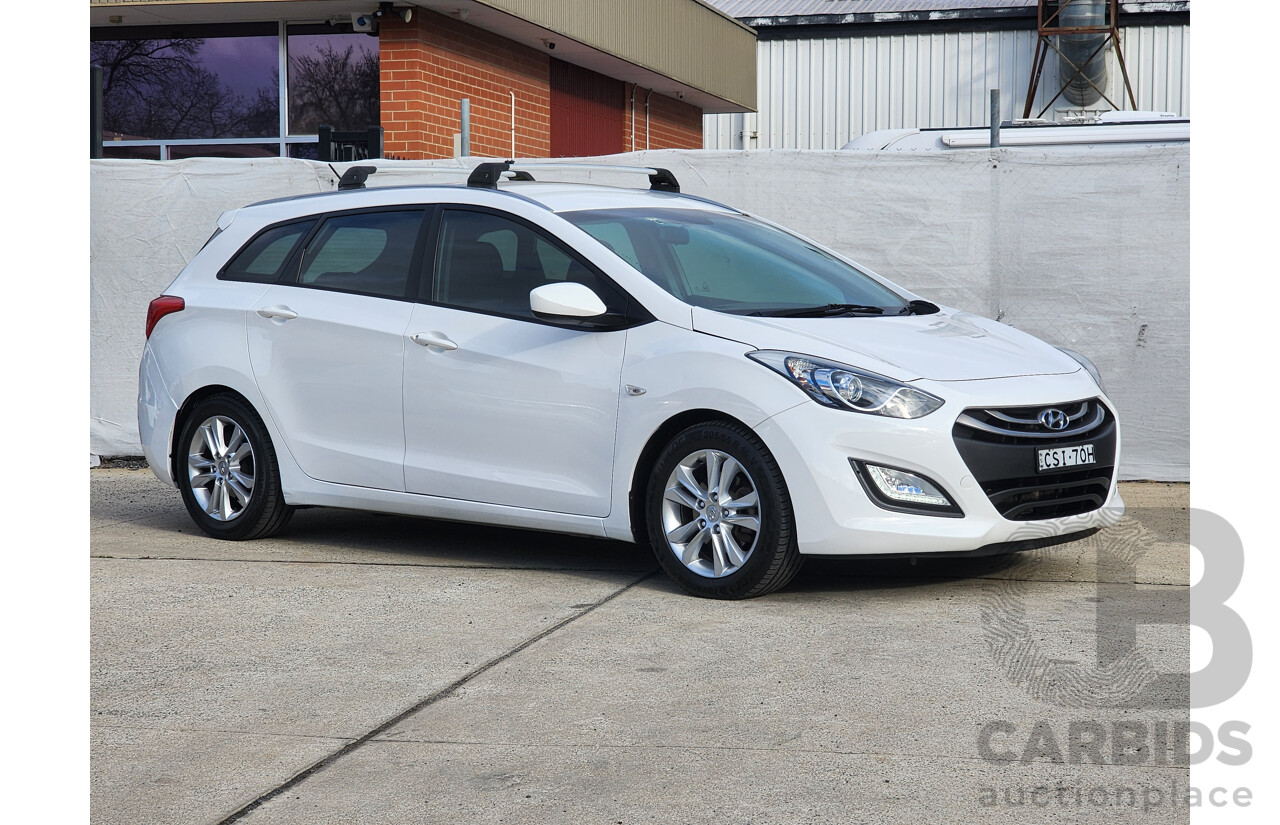 4/2014 Hyundai i30 Tourer Active 1.6 CRDi GD 4d Wagon White 1.6L