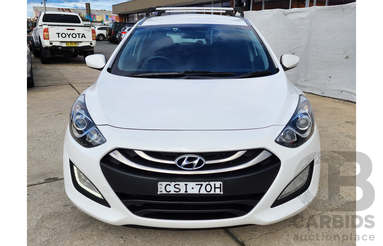 4/2014 Hyundai i30 Tourer Active 1.6 CRDi GD 4d Wagon White 1.6L