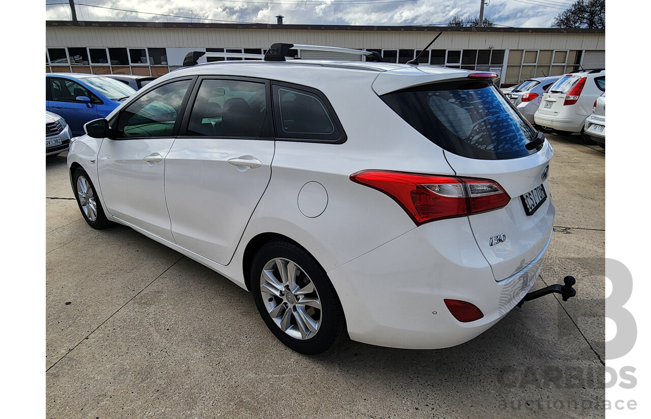 4/2014 Hyundai i30 Tourer Active 1.6 CRDi GD 4d Wagon White 1.6L