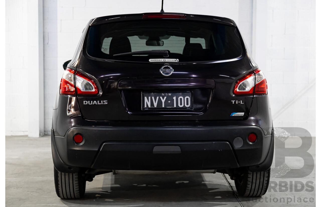 7/2012 Nissan Dualis Ti-L (4x2) J10 Series III 4d Wagon Nightshade Metallic 2.0L