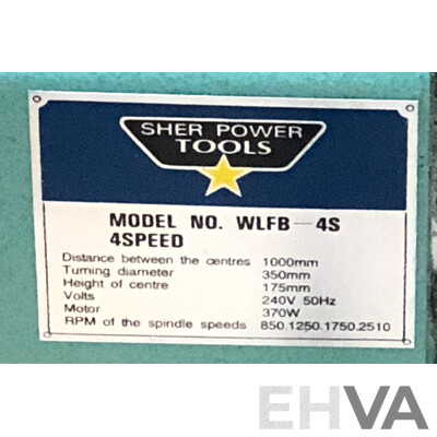Sher Power Tools Wood Lathe and Lathe Chisels