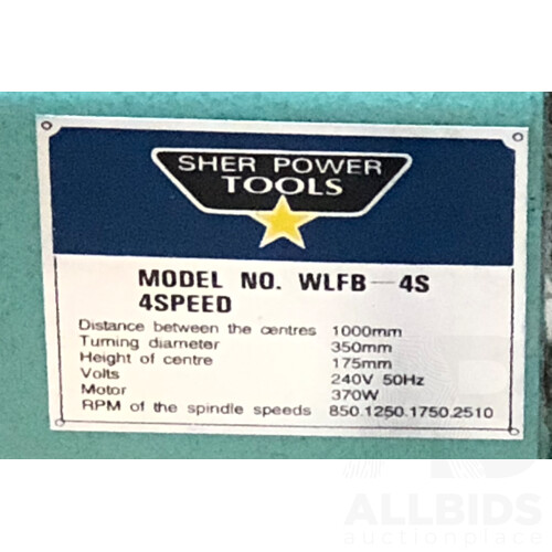 Sher Power Tools Wood Lathe and Lathe Chisels