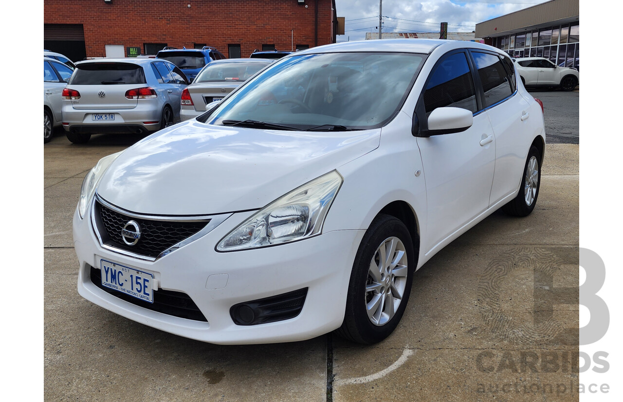 6/2013 Nissan Pulsar ST C12 5d Hatchback White 1.8L