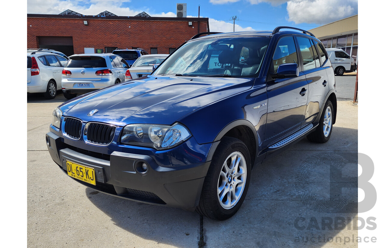 10/2005 Bmw X3 3.0i E83 4d Wagon Blue 3.0L