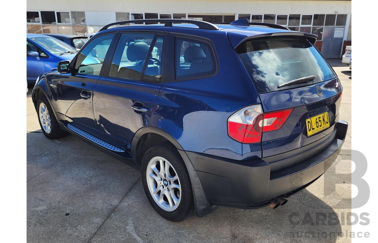 10/2005 Bmw X3 3.0i E83 4d Wagon Blue 3.0L