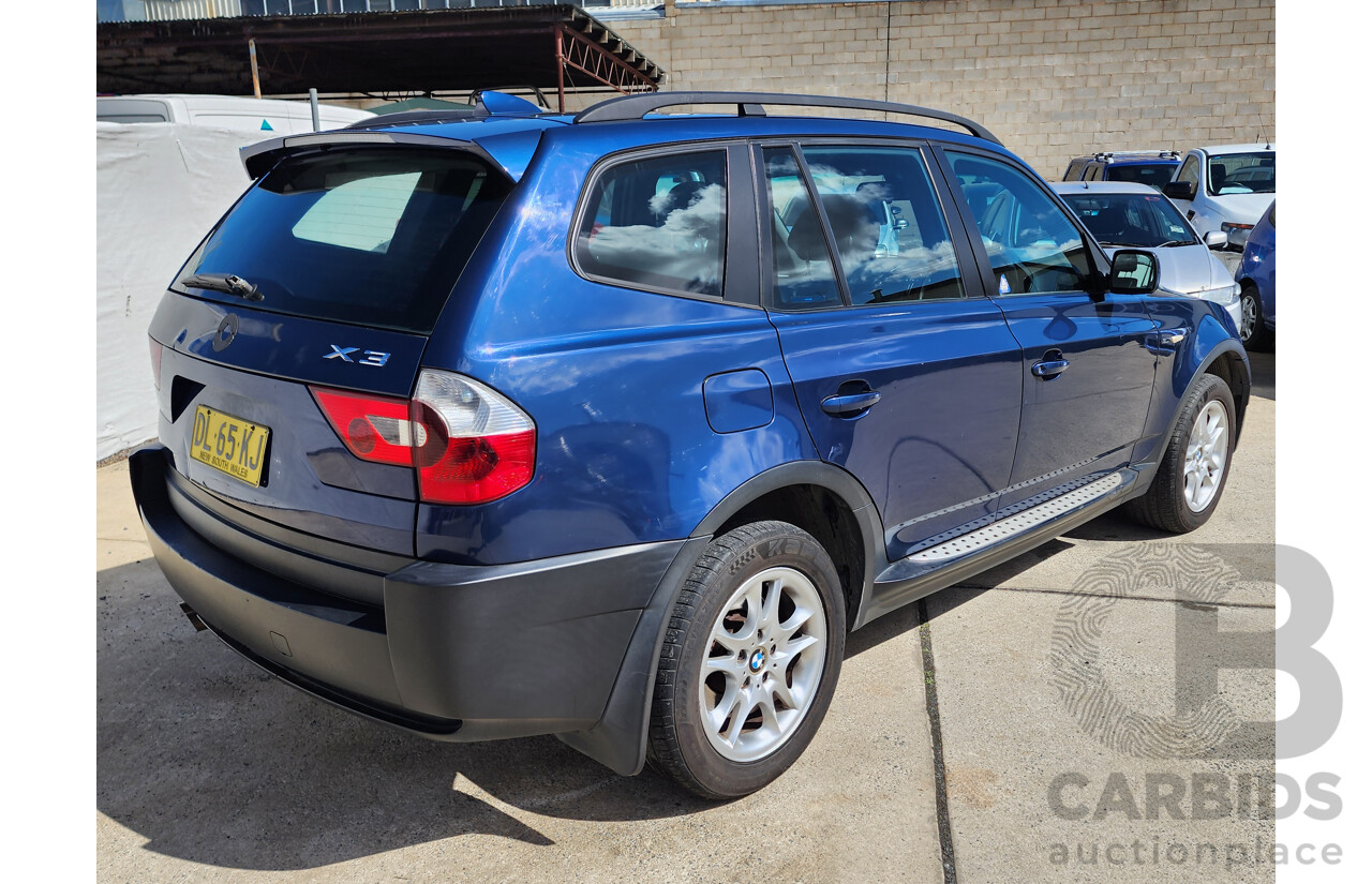 10/2005 Bmw X3 3.0i E83 4d Wagon Blue 3.0L
