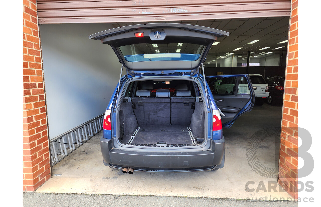 10/2005 Bmw X3 3.0i E83 4d Wagon Blue 3.0L