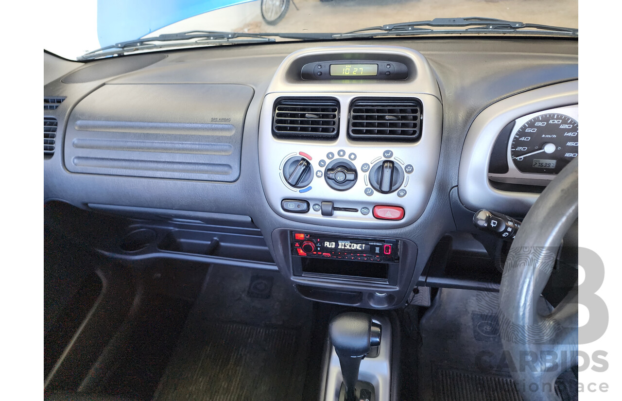 6/2003 Holden Cruze  YG 4d Wagon Blue 1.5L