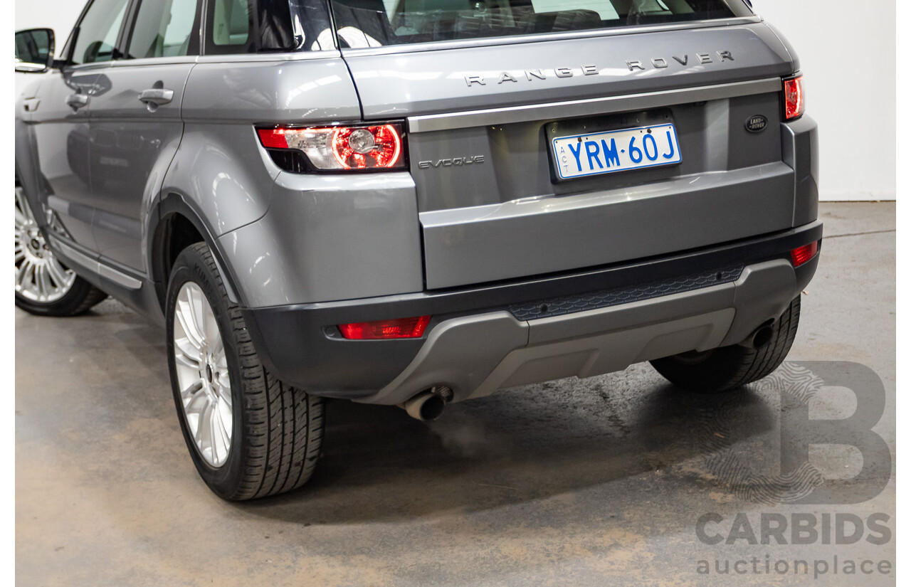05/2013 Range Rover Evoque Si4 Prestige (AWD) LV 5D Wagon Orkney Grey Turbo 2.0L