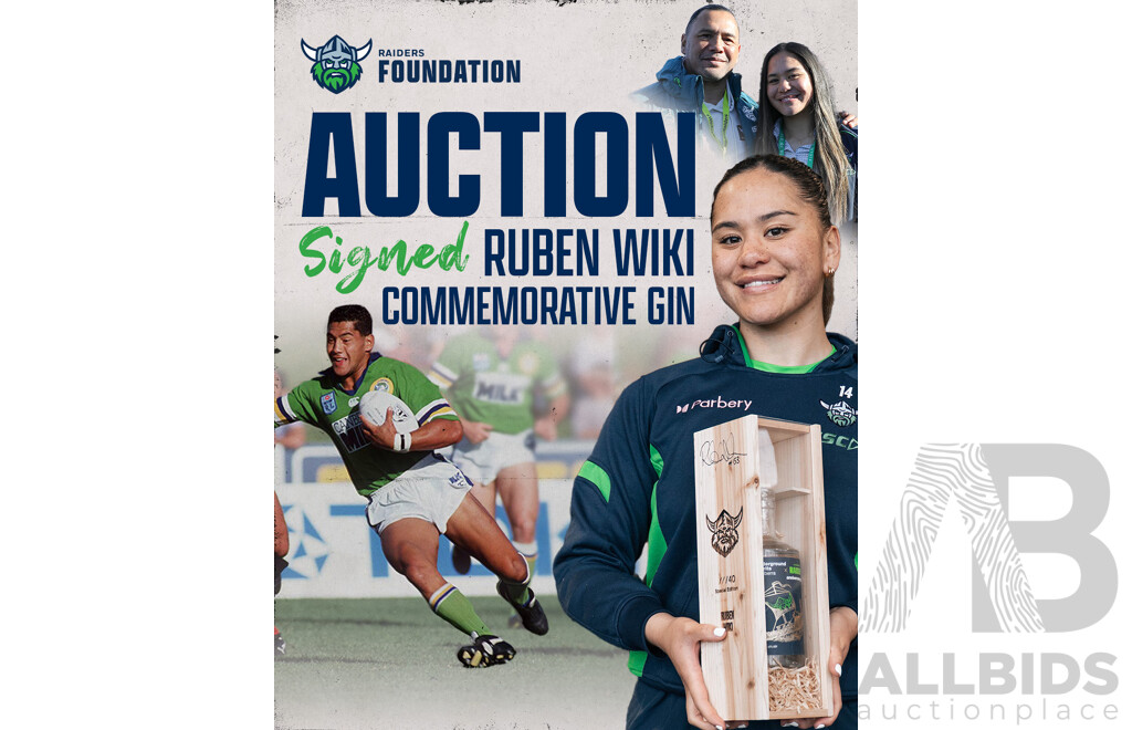 Ruben Wiki #153 Personally Signed Underground Spirits 40th Anniversary Gin – Special Edition 11/40