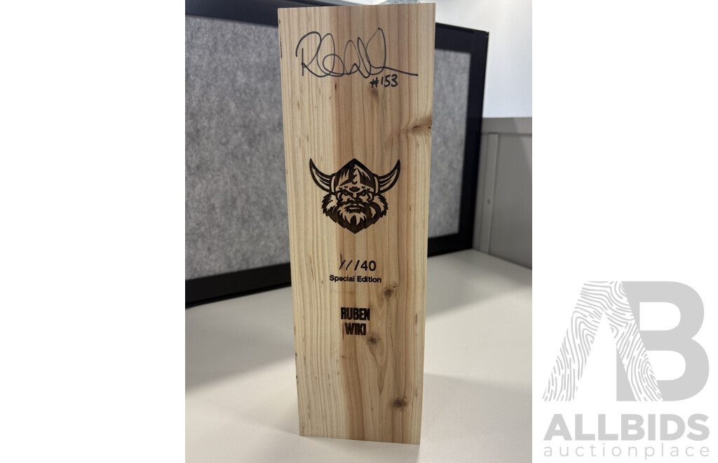 Ruben Wiki #153 Personally Signed Underground Spirits 40th Anniversary Gin – Special Edition 11/40