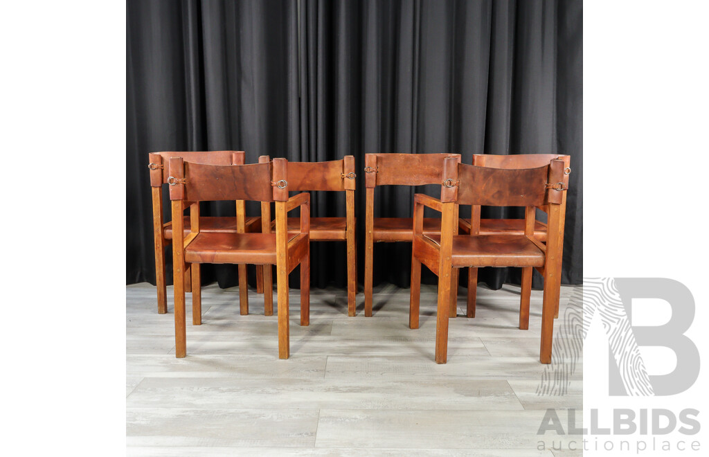 Live Edge Rosewood Dining Table and Six Chairs by Jeremey & Gervase Griffith From Griffith Tablecraft, 1976