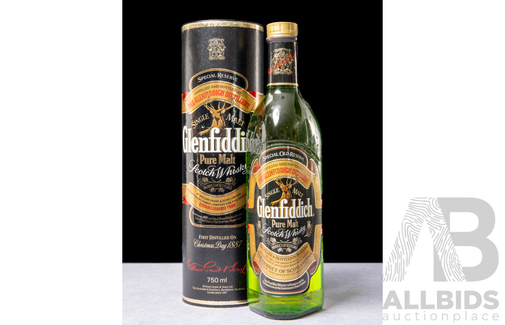 Glenfiddich Pure Malt Scotch Whisky in Presentation Tube