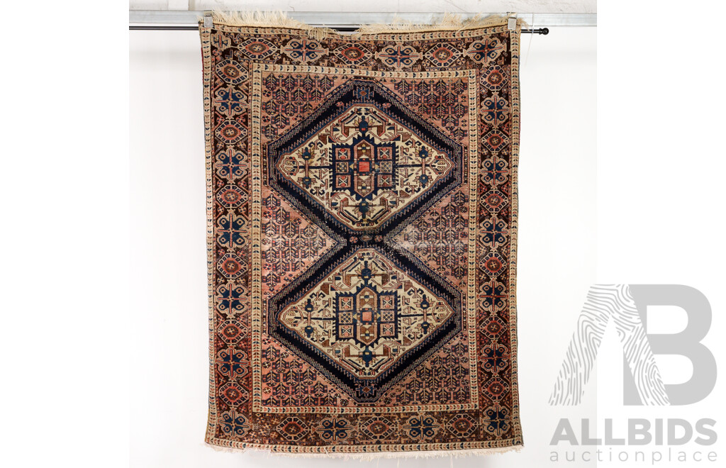 Antique Anatolian Hand Knotted Wool Rug with Natural Dyes, Circa 1920s