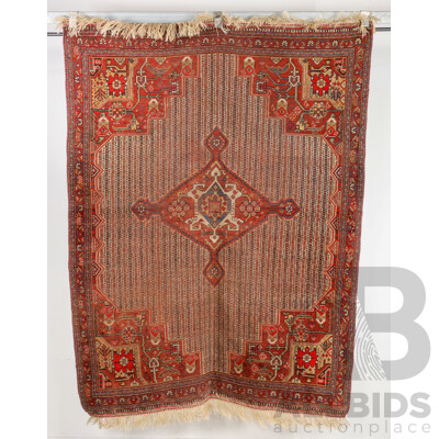 Fantastic Antique Persian Hand Knotted Wool Kahmseh Confederacy Rug, Fars Provence, Southern Persian, with Natural Dyes, Circa 1900s