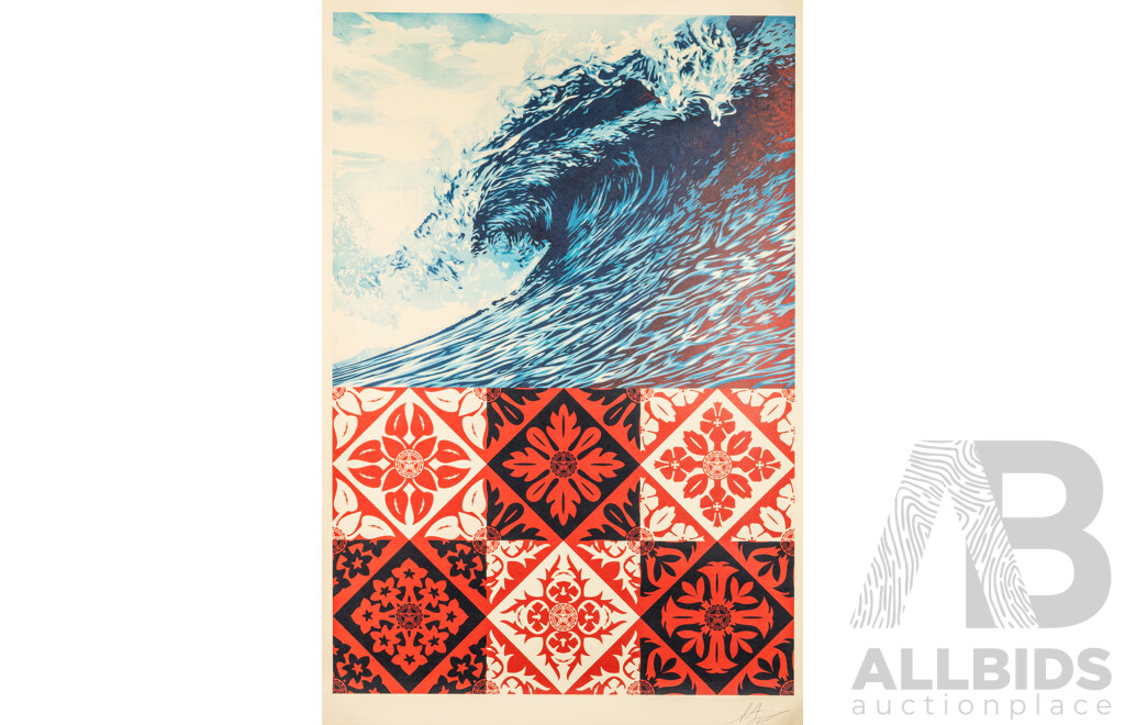 Shepard Fairey, (20th Century, American, 1970), Wave of Distress, Signed and Dated Offset Lithograph, 91 x 61 cm (edge to edge)