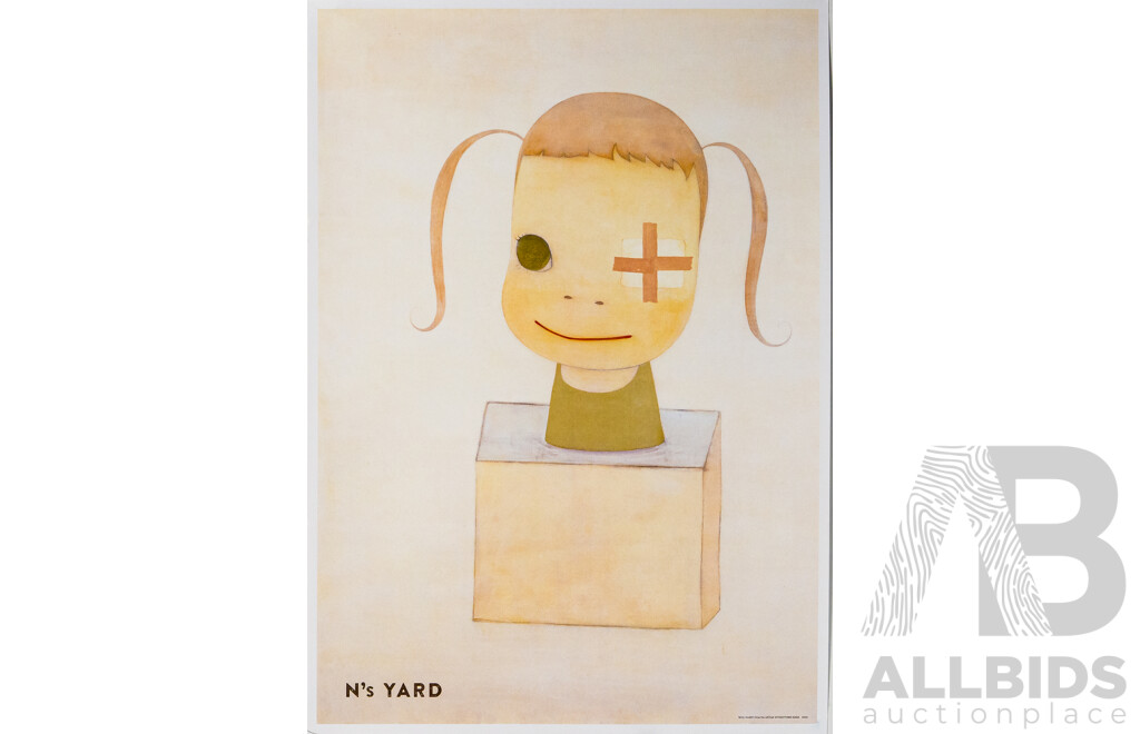Yoshitomo Nara, (20th Century, Japanese, 1959-), Princess of Snooze & Sorry, Couldn't Draw the Left Eye (2003), Wonderful Pair of Original Colour Poster Prints, 73 x 52 cm (edge to edge) (2)