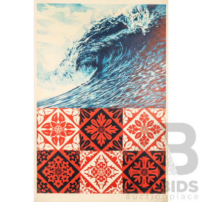 Shepard Fairey, (20th Century, American, 1970), Wave of Distress, Signed and Dated Offset Lithograph, 91 x 61 cm (edge to edge)