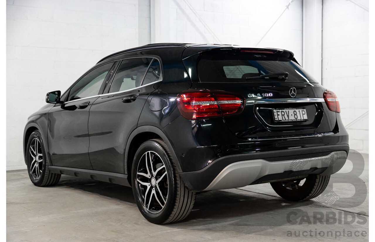 05/2017 Mercedes-Benz GLA 180 (FWD) X156 MY17.5 4d Wagon Cosmos Black Turbo 1.6L